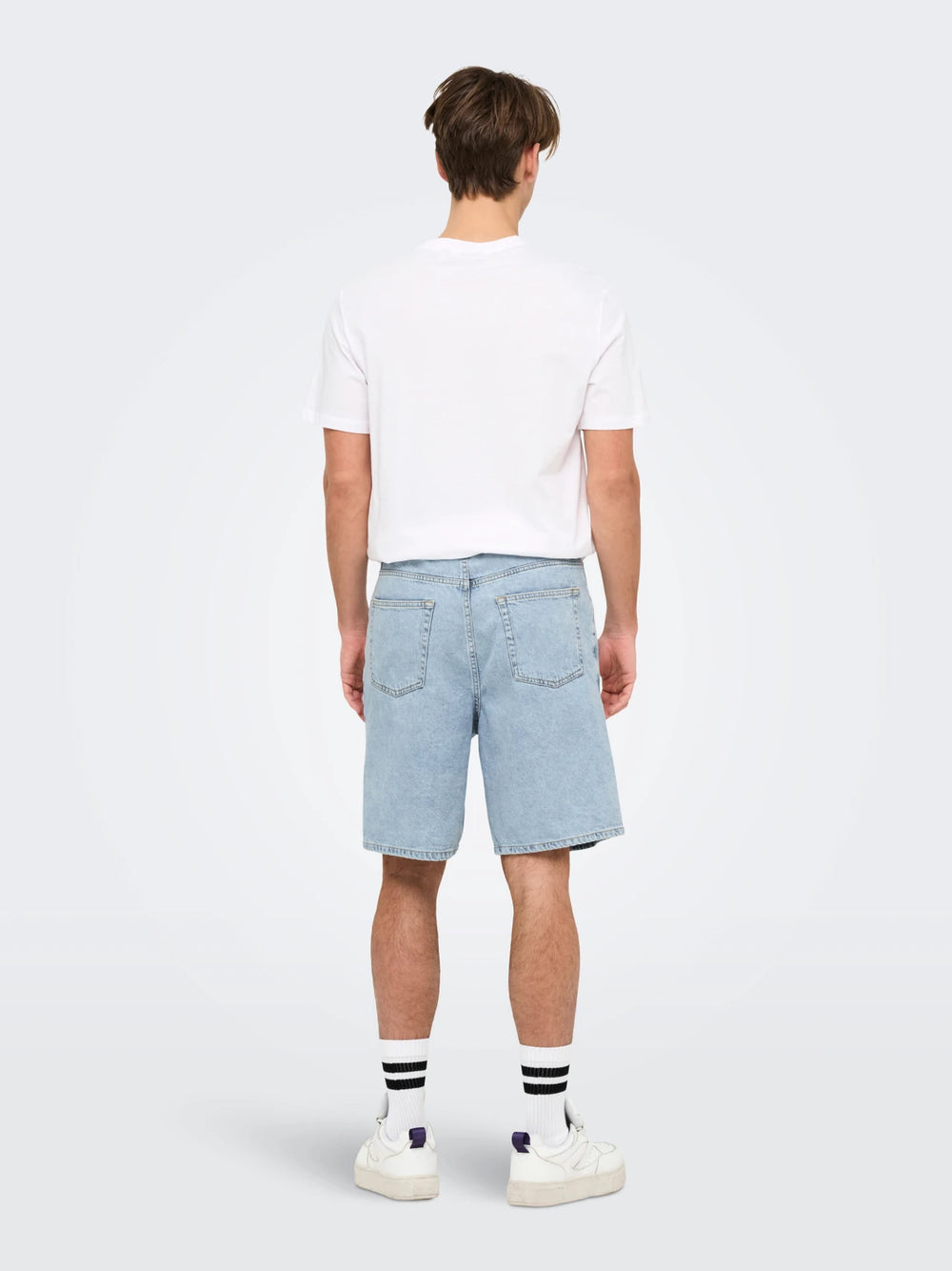 Only & Sons Fade Loose Denim Short