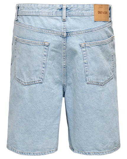 Only & Sons Fade Loose Denim Short