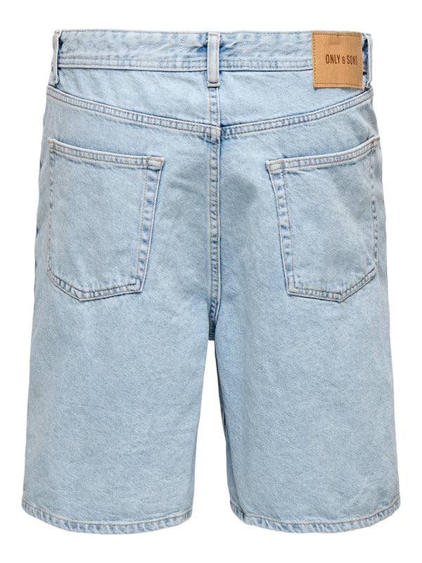 Only & Sons Fade Loose Denim Short