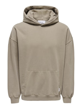 Ramon Relax Washed Hoodie Beige