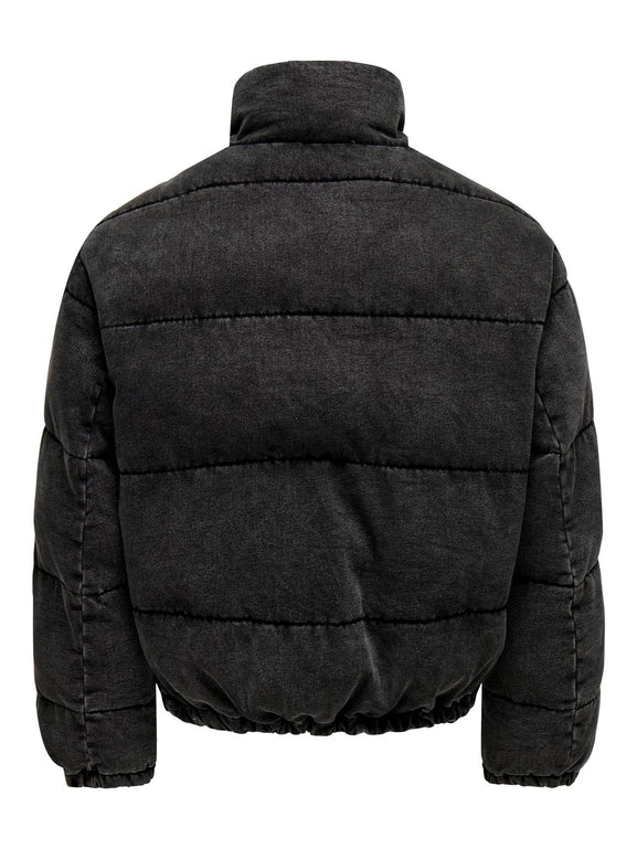 Levon Puffer Jas Washed Black