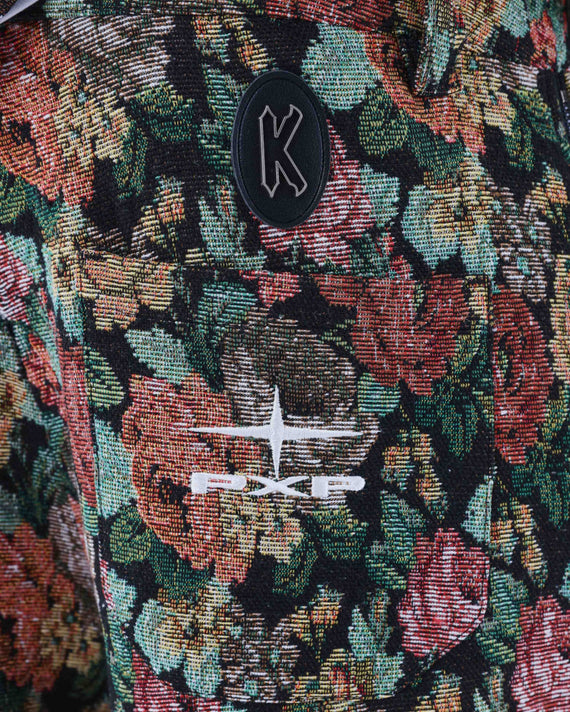 Project X Paris Floral Broek logo close up