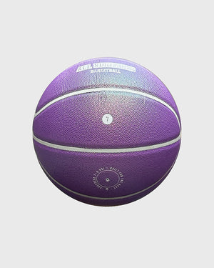 Burned In/Outdoor Basketbal Pink Glitter, maat 7, vrijstaand op grijze achtergrond - Burned Sports