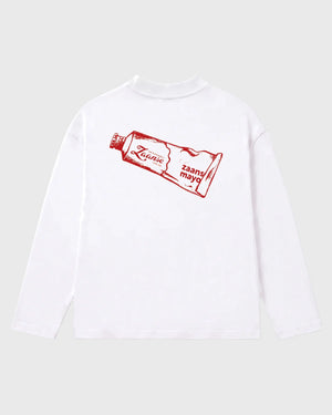 Pockies x Zaanse Mayo Longsleeve Wit achteraanzicht