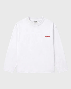 Pockies x Zaanse Mayo Longsleeve Wit vooraanzicht