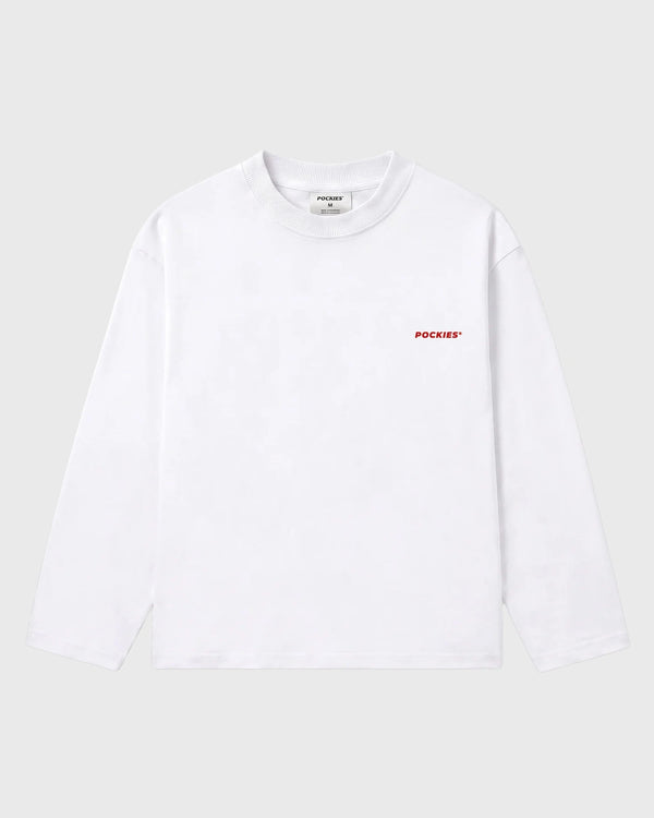Pockies x Zaanse Mayo Longsleeve Wit vooraanzicht