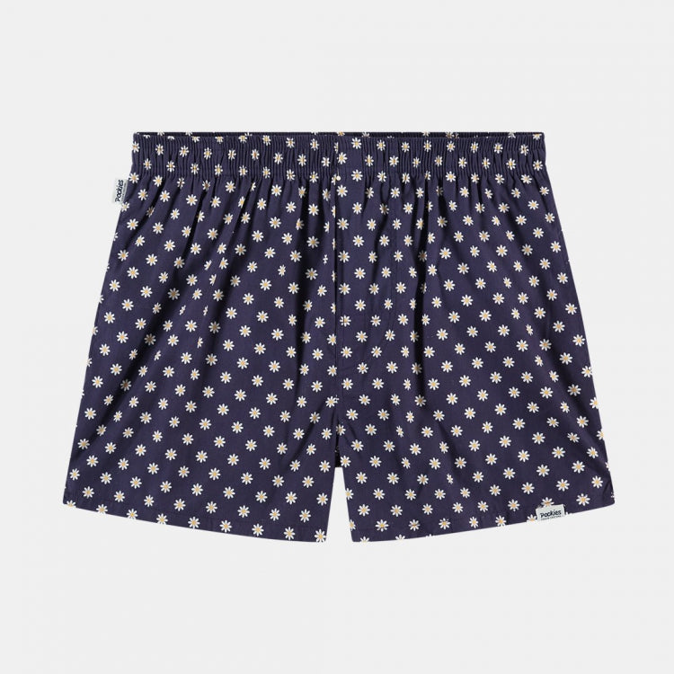 Navy Daisy Boxer