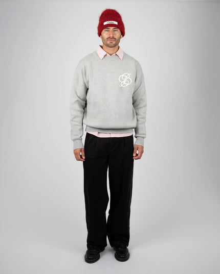Prohibited Academy Knit Sweater Grey