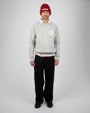 Prohibited Academy Knit Sweater Grey