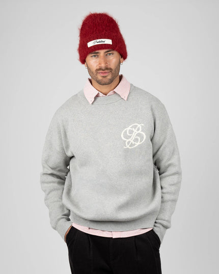 Prohibited Academy Knit Sweater Grey
