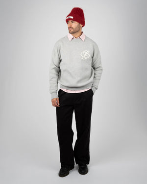 Prohibited Academy Knit Sweater Grey