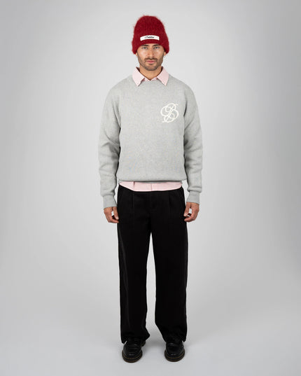 Prohibited Academy Knit Sweater Grey