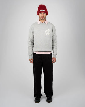 Prohibited Academy Knit Sweater Grey