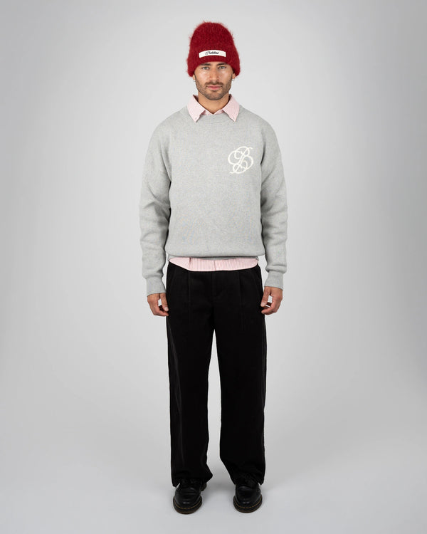 Prohibited Academy Knit Sweater Grey