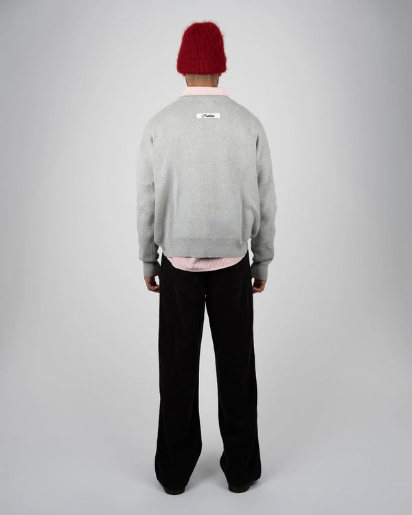 Prohibited Academy Knit Sweater Grey