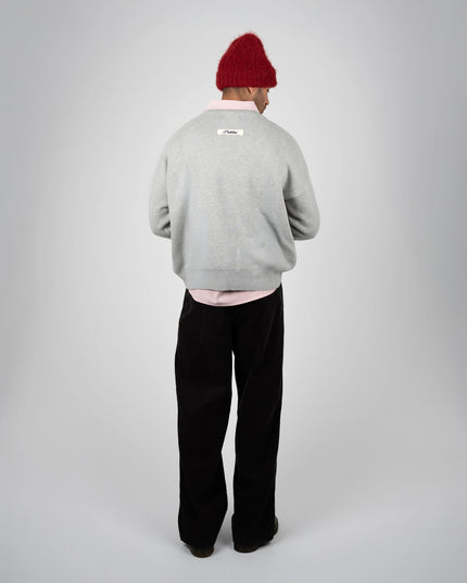Prohibited Academy Knit Sweater Grey