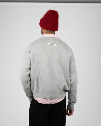 Prohibited Academy Knit Sweater Grey