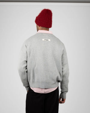 Prohibited Academy Knit Sweater Grey