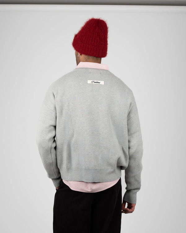 Prohibited Academy Knit Sweater Grey