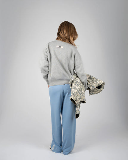 Prohibited Academy Knit Sweater Grey