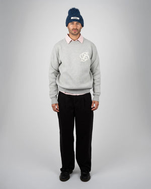 Prohibited Academy Knit Sweater Grey