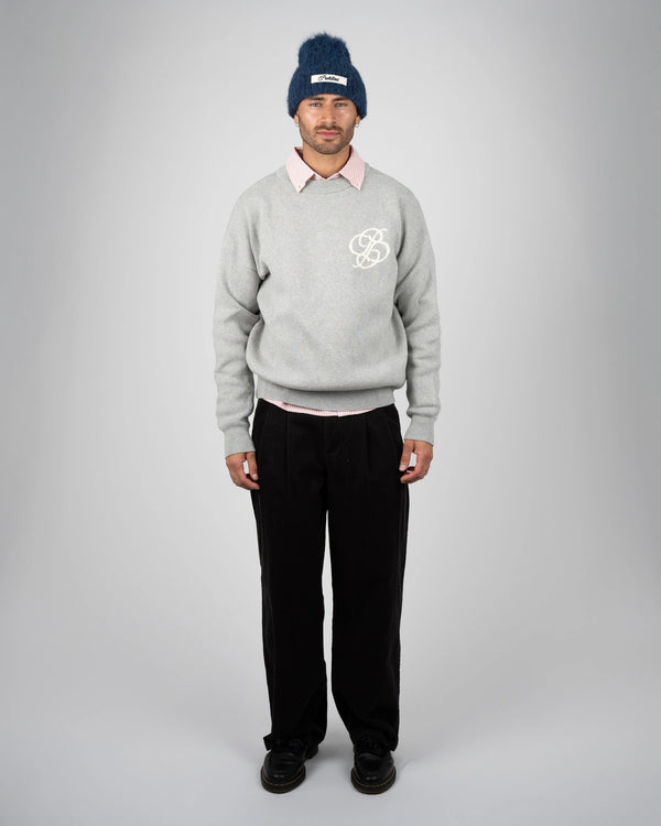 Prohibited Academy Knit Sweater Grey