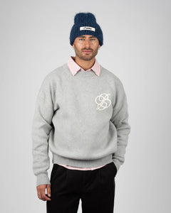 Prohibited Academy Knit Sweater Grey