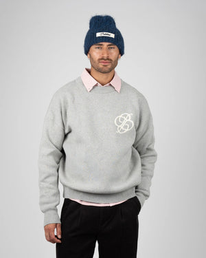 Prohibited Academy Knit Sweater Grey