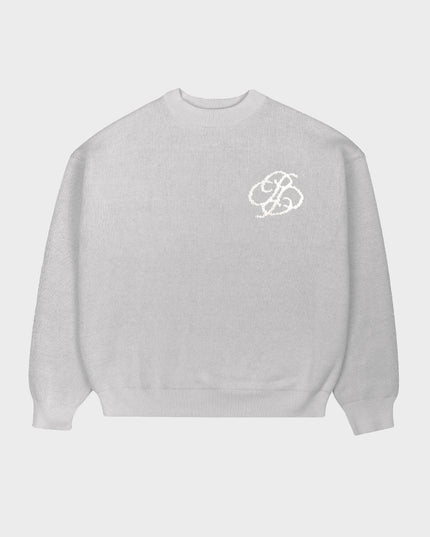 Prohibited Academy Knit Sweater Grey