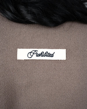 Prohibited Academy Knit Sweater Stone