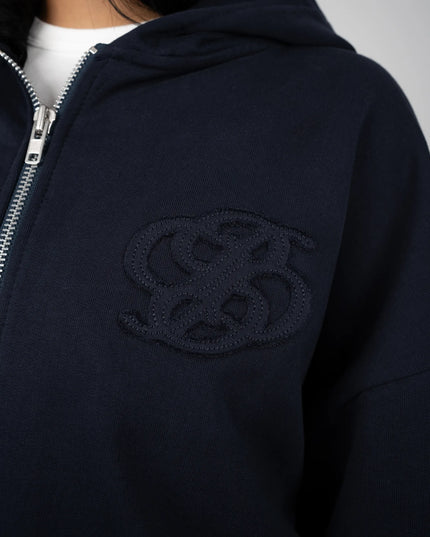 Prohibited College Days Zip-Hoodie Donkerblauw