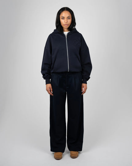 Prohibited College Days Zip-Hoodie Donkerblauw