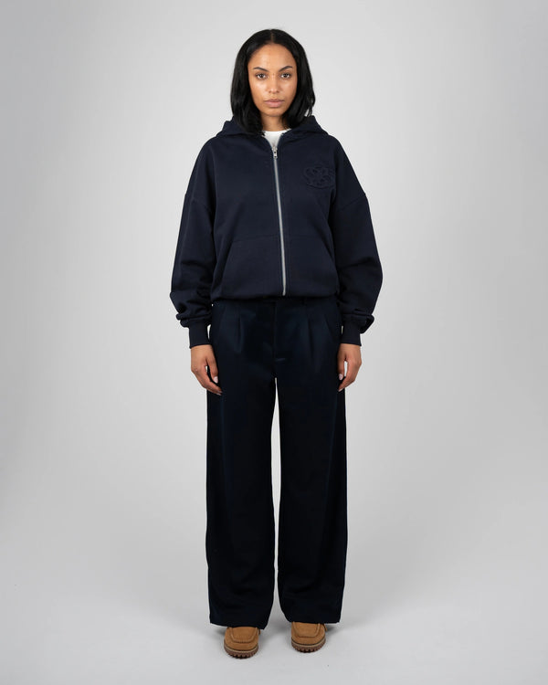 Prohibited College Days Zip-Hoodie Donkerblauw