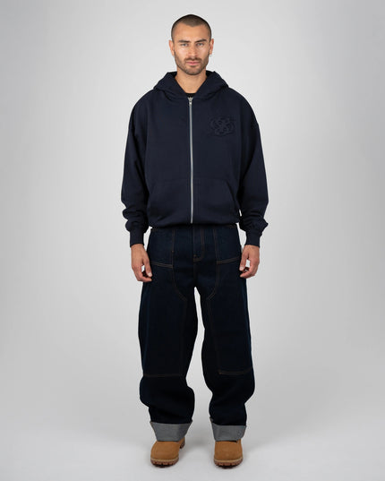 Prohibited College Days Zip-Hoodie Donkerblauw