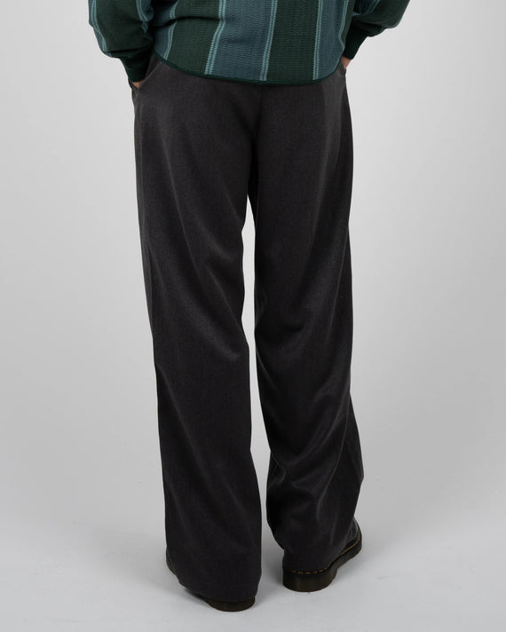 Prohibited Heritage Pleated Pants Donkergrijs