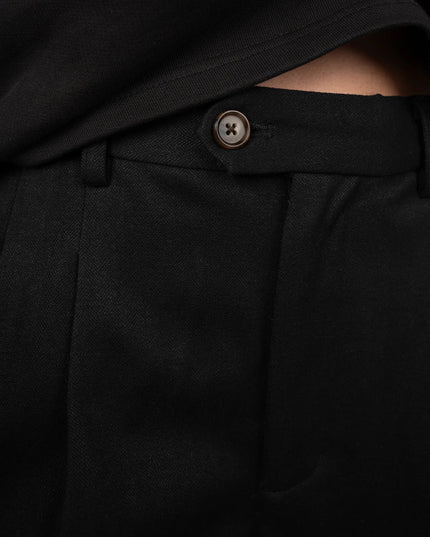 Prohibited Heritage Pleated Pants Zwart