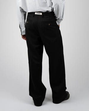 Prohibited Heritage Pleated Pants Zwart