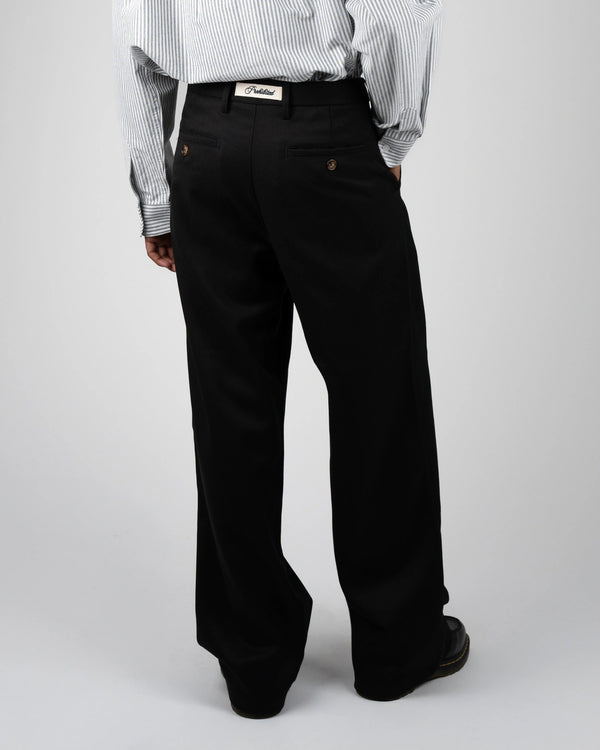 Prohibited Heritage Pleated Pants Zwart