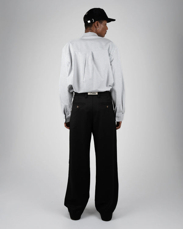 Prohibited Heritage Pleated Pants Zwart