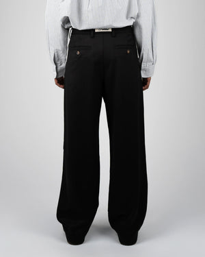 Prohibited Heritage Pleated Pants Zwart