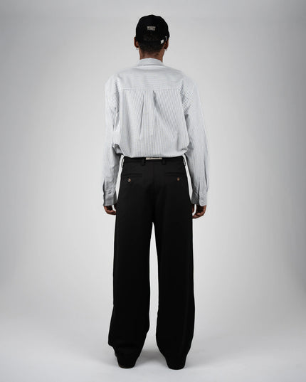 Prohibited Heritage Pleated Pants Zwart