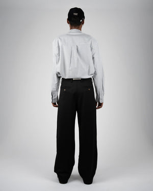 Prohibited Heritage Pleated Pants Zwart