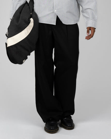 Prohibited Heritage Pleated Pants Zwart