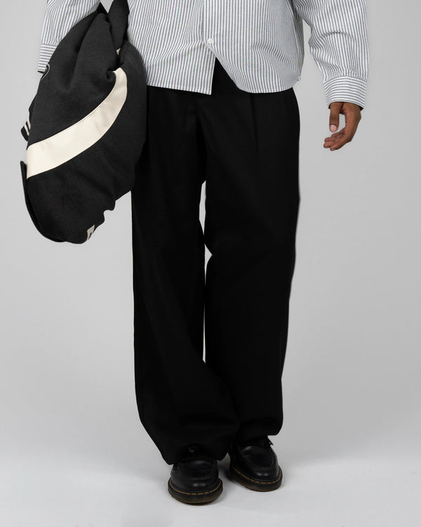 Prohibited Heritage Pleated Pants Zwart