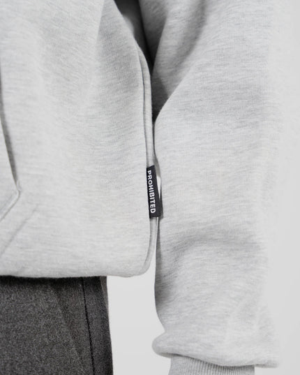 Prohibited PB Leaf Hoodie Grijs Melange