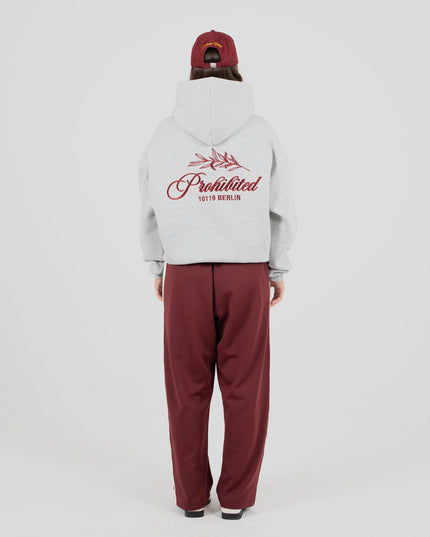 Prohibited PB Leaf Hoodie Grijs Melange