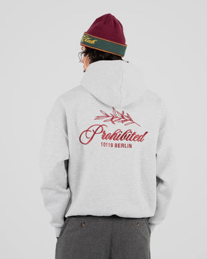 Prohibited PB Leaf Hoodie Grijs Melange
