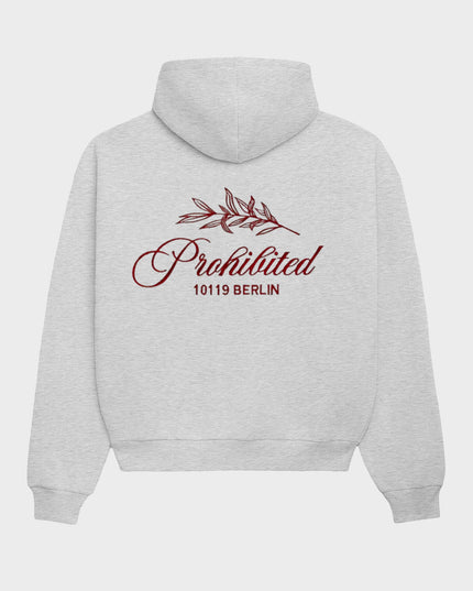 Prohibited PB Leaf Hoodie Grijs Melange