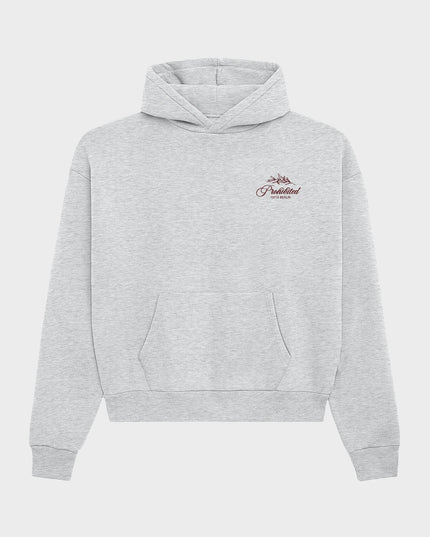 Prohibited PB Leaf Hoodie Grijs Melange