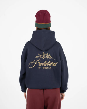 Prohibited PB Leaf Hoodie Donkerblauw